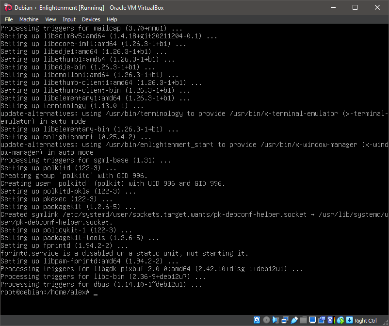 Running 'apt install enlightenment'